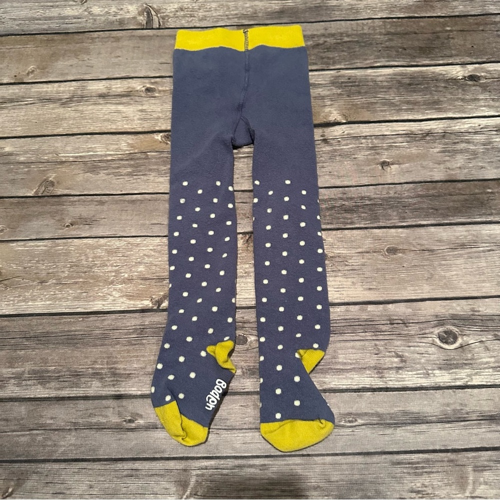 Mini boden blue dotted tights